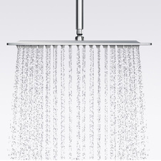 Hlavová sprcha hranatá kovová 40x40 cm