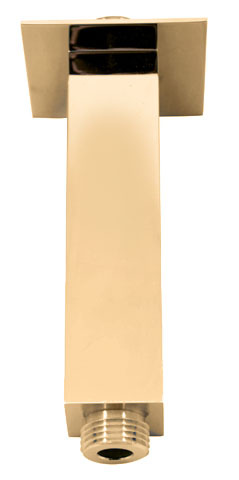 Držák stropní pro hlavovou sprchu 12 cm zlato