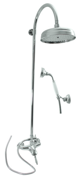Vodovodná batéria sprchová s hlavovou a ručnou sprchou LABE