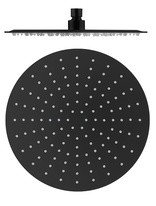 Hlavová sprcha kulatá kovová ø 30 cm černá matná