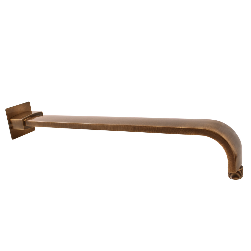 Držák boční pro hlavovou sprchu 40 cm stará mosaz (bronz)