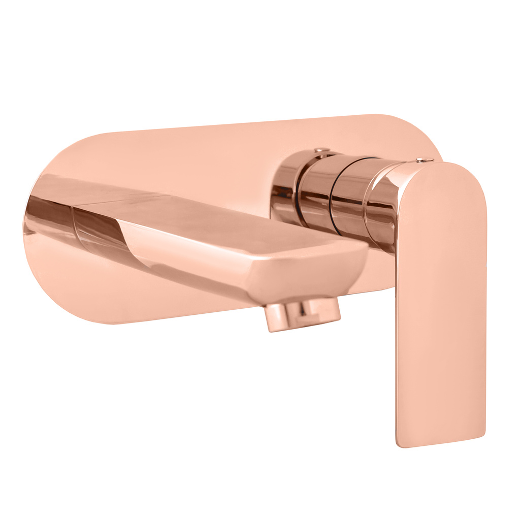 Vodovodná batéria umývadlová vstavaná NIL - zlatá růžová - lesklá
