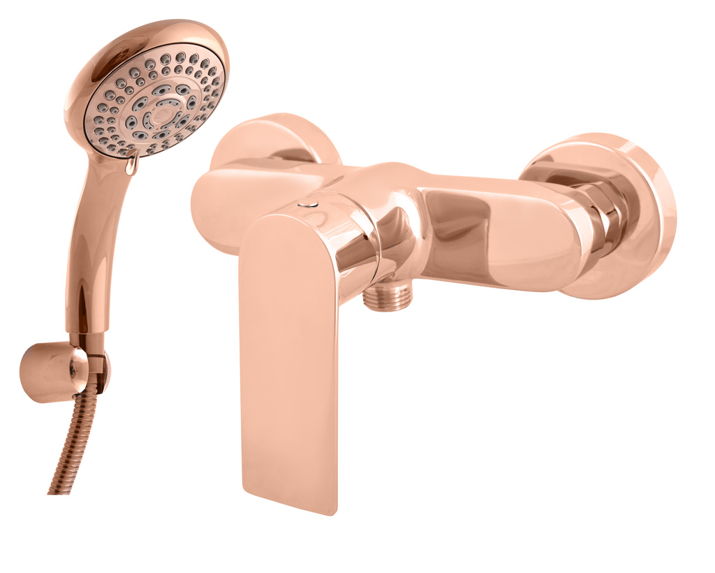 Vodovodná batéria sprchová NIL - zlatá růžová - lesklá