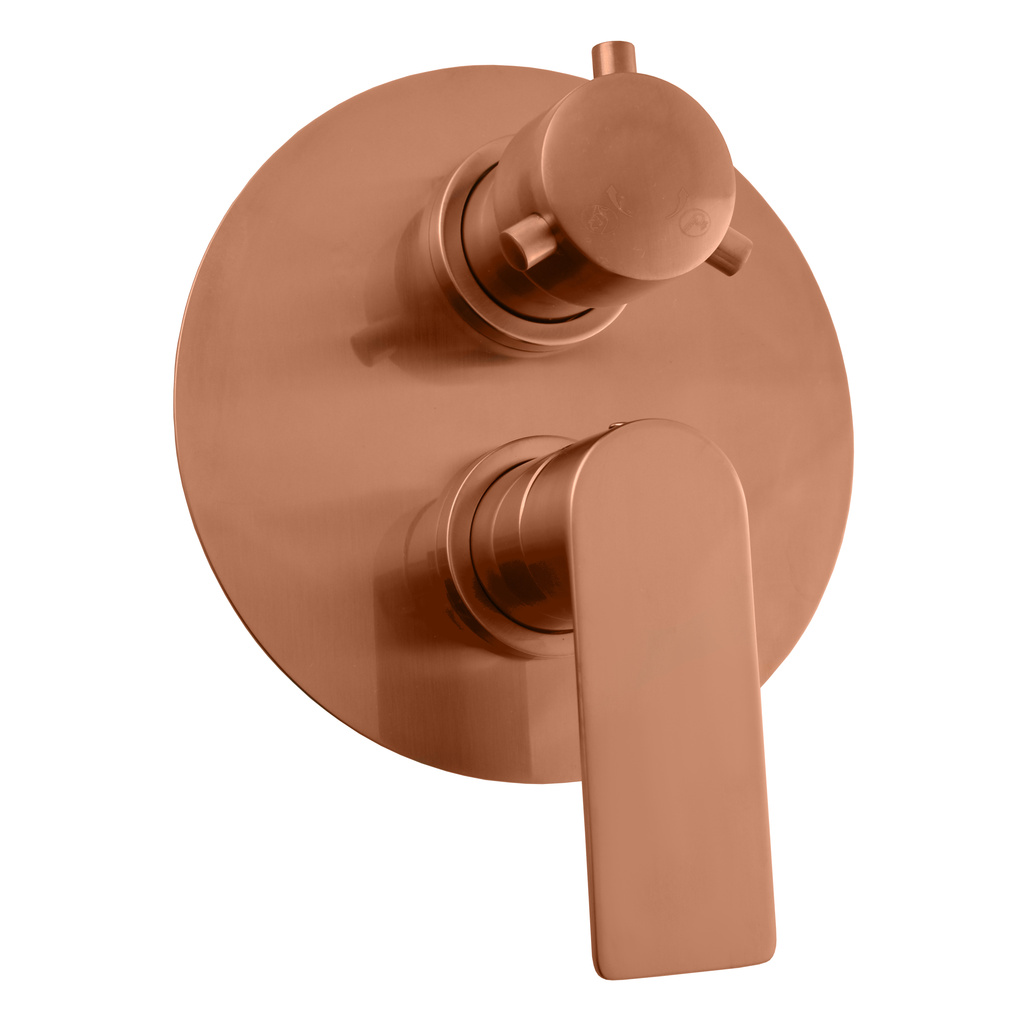Vodovodná batéria sprchová vstavaná NIL - zlatá růžová - kartáčovaná